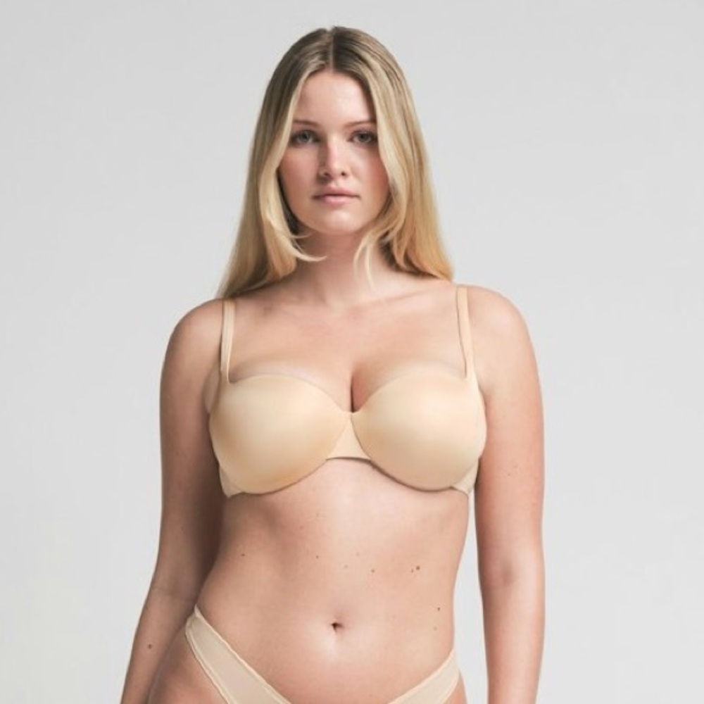 SKIMS ULTIMATE PUSH UP BALCONETTE BRA SAND 34B - Picture 4 of 6